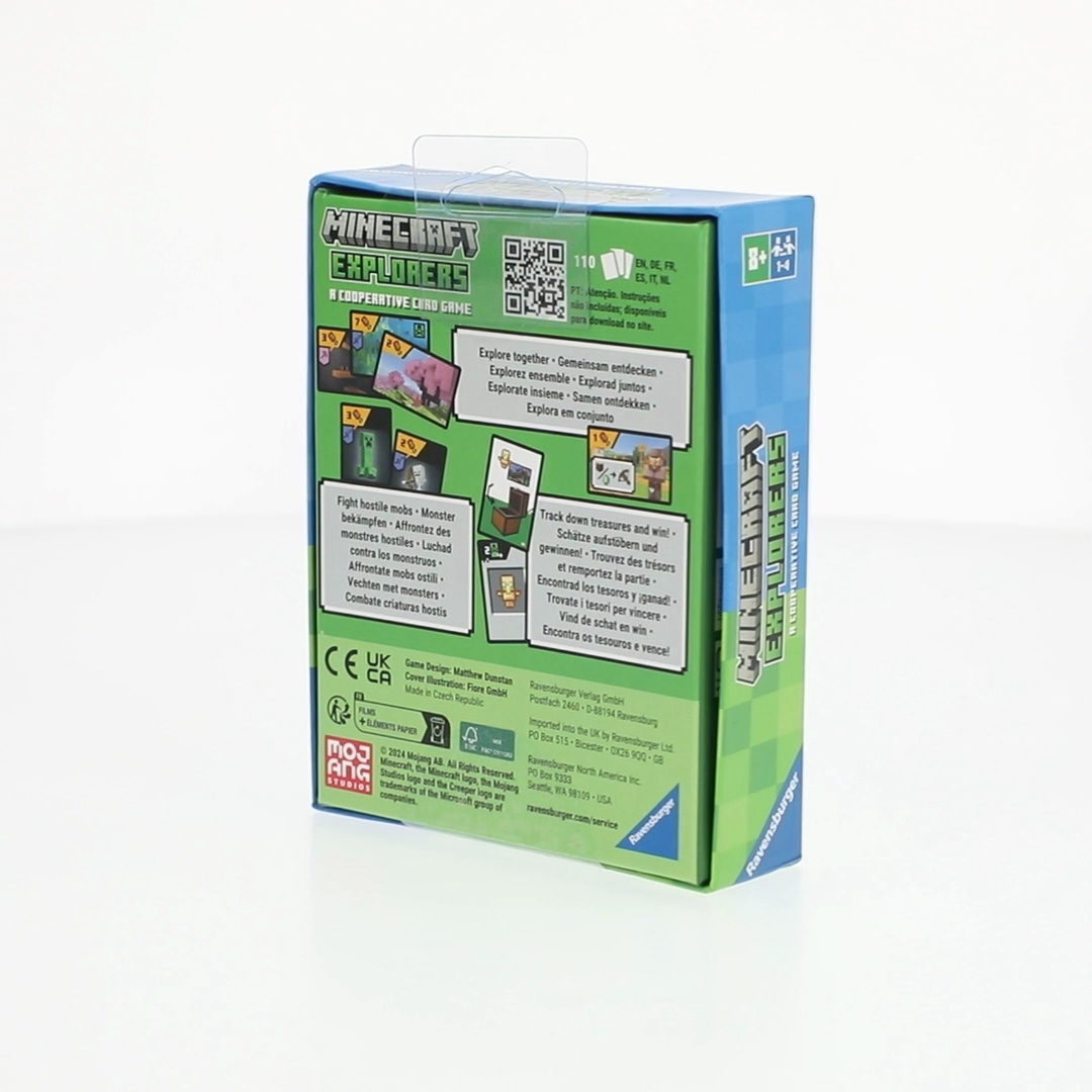 Ravensburger, Minecraft Explorers, Cooperative Card Game, Ages 8+