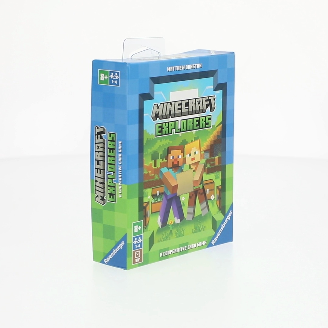 Ravensburger, Minecraft Explorers, Cooperative Card Game, Ages 8+