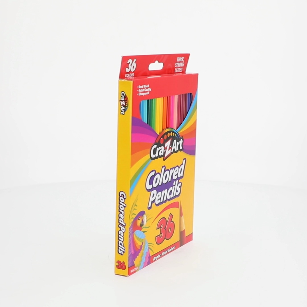 Cra-Z-Art Pre-Sharpened Colored Pencils, 36 Assorted Colors