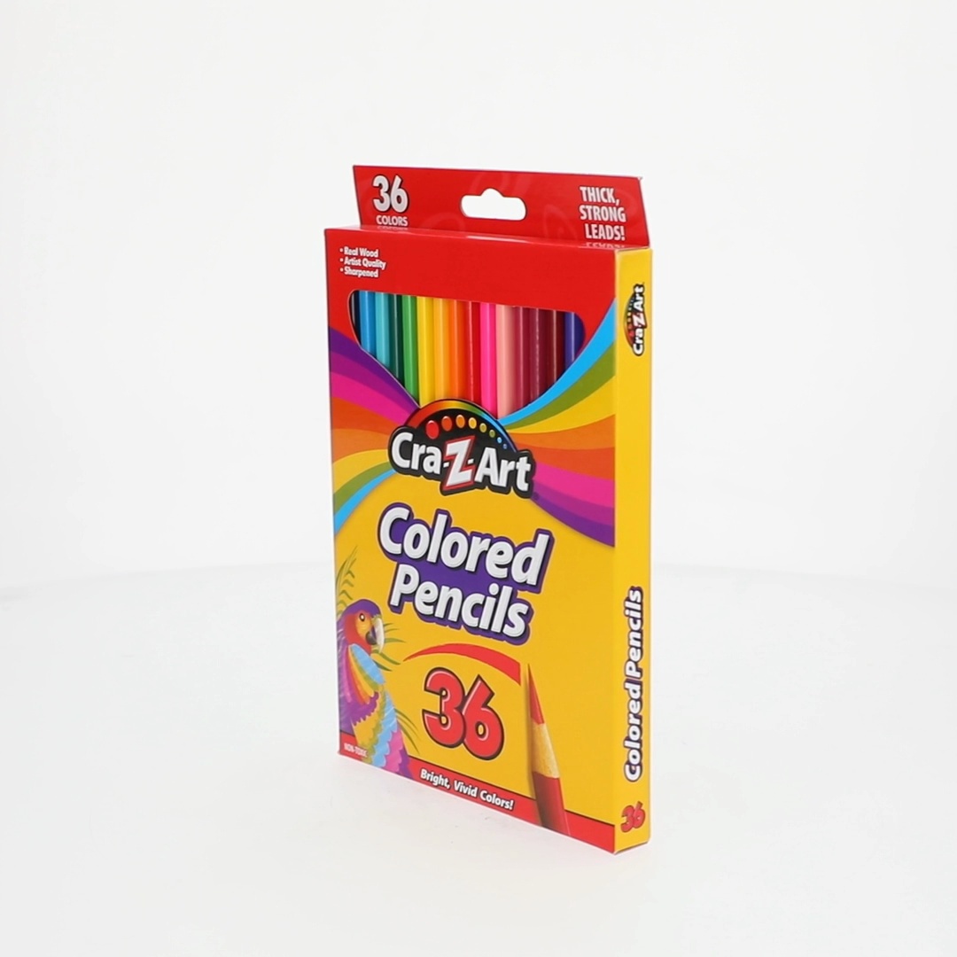 3 pack) Cra-Z-Art Pre-Sharpened Colored Pencils, 36 Assorted